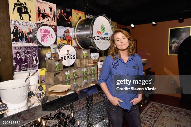 Brandi Carlile with Conagra brand at the gifting lounge at the 60th Annual GRAMMY Awards MusiCares Person Of The Year at Radio City Music Hall on...