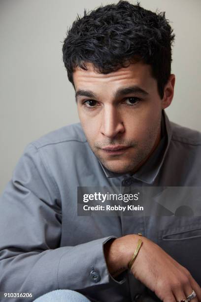 Actor Chris Abbott from the film 'Tyrel' poses for a portrait in the YouTube x Getty Images Portrait Studio at 2018 Sundance Film Festival on January...