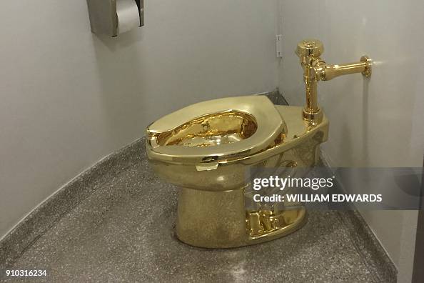 US-ARTS-MUSEUM-GOLD-TOILET US-ARTS-MUSEUM-GOLD-TOILET