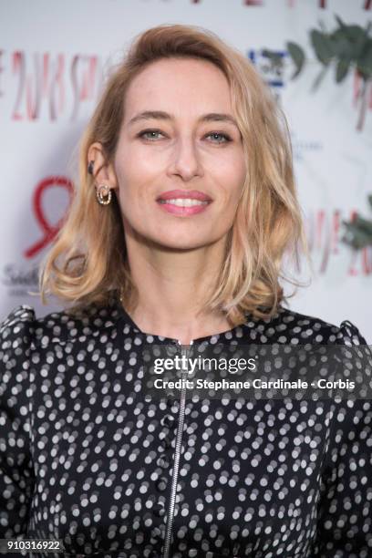 Alexandra Golovanoff attends the 16th Sidaction as part of Paris Fashion Week on January 25, 2018 in Paris, France.