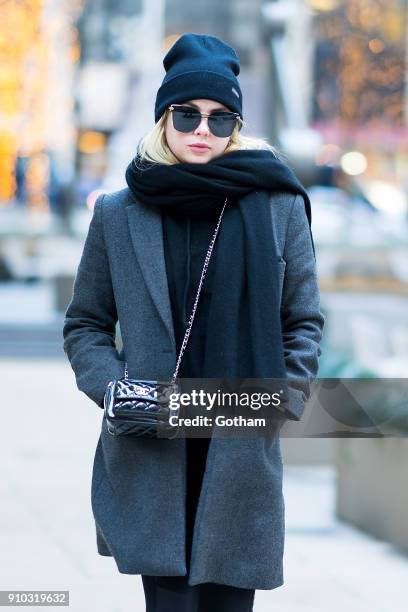 Ashley Benson is seen wearing Prive Revaux sunglasses in Tribeca on January 25, 2018 in New York City.
