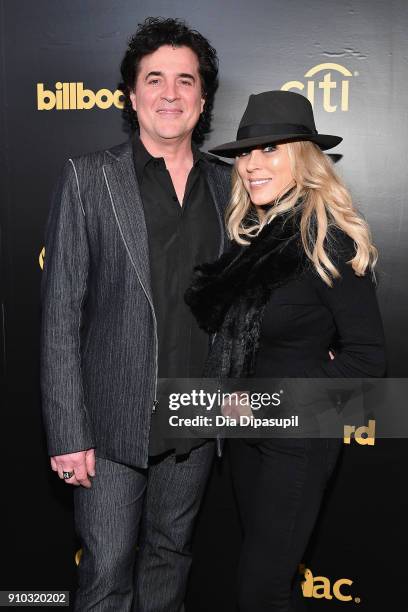 Of Big Machine Records Scott Borchetta and SVP Creative of Big Machine Label Group Sandi Spika Borchetta attend the 2018 Billboard Power 100...