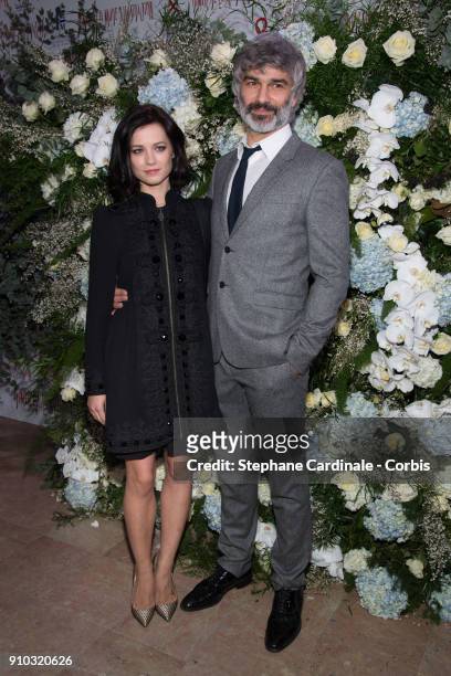 Alice Dufour and Francois Vincentelli attends the 16th Sidaction as part of Paris Fashion Week on January 25, 2018 in Paris, France.