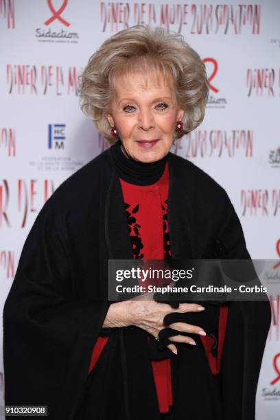 Lily Safra attends the 16th Sidaction as part of Paris Fashion Week on January 25, 2018 in Paris, France.