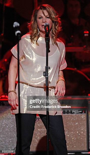 Country singer Patty Loveless performs during the second annual ACM Honors at Schermerhorn Symphony Center on September 22, 2009 in Nashville,...