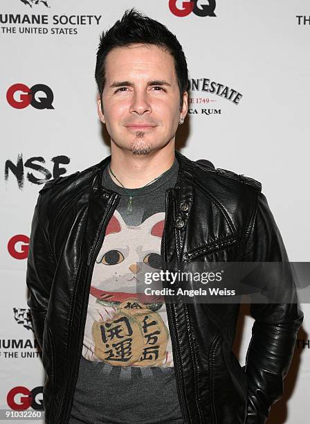 Hal Sparks arrives to NSF & GQ Magazine's Stop Puppy Mills Humane Society benefit at a private estate on September 22, 2009 in Los Angeles,...
