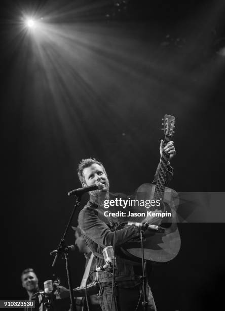 Musician Dierks Bentley performs at Ryman Auditorium on January 22, 2018 in Nashville, Tennessee.