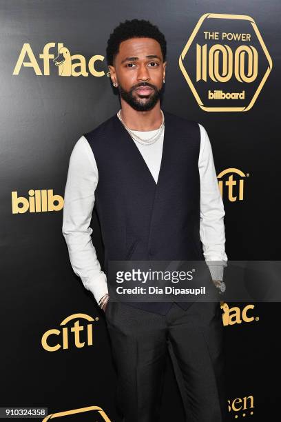 Rapper Big Sean attends the 2018 Billboard Power 100 celebration at Nobu 57 on January 25, 2018 in New York City.