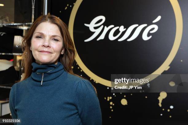 Kathryn Erbe attends the GRAMMY Gift Lounge during the 60th Annual GRAMMY Awards at Madison Square Garden on January 25, 2018 in New York City.