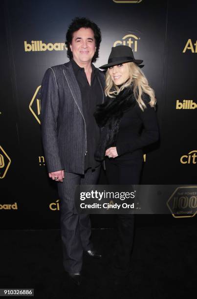 Of Big Machine Records Scott Borchetta and SVP Creative of Big Machine Label Group Sandi Spika Borchetta attends 2018 Billboard Power 100 on January...