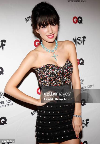 Christian Serratos attends NSF and GQ Magazine Join Forces To Stop Puppy Mills Humane Society Benefit on September 22, 2009 in Beverly Hills,...
