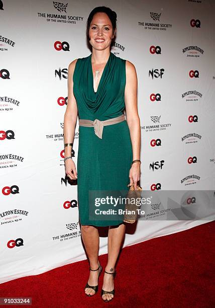 Jorja Fox attends NSF and GQ Magazine Join Forces To Stop Puppy Mills Humane Society Benefit on September 22, 2009 in Beverly Hills, California.