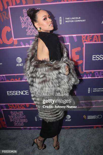 Singer Elle Varner attends the Essence 9th annual Black Women in Music at Highline Ballroom on January 25, 2018 in New York City.