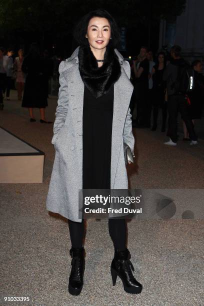 Maggie Cheung at Burburry's Closing party of London Fashion Week Spring Summer 2010 - Arrivals on September 22, 2009 in London, United Kingdom.