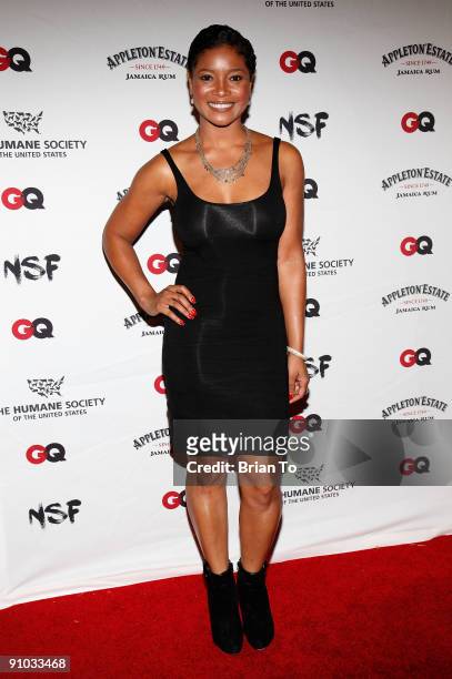Tamala Jones attends NSF And GQ Magazine Join Forces To Stop Puppy Mills Humane Society Benefit on September 22, 2009 in Beverly Hills, California.