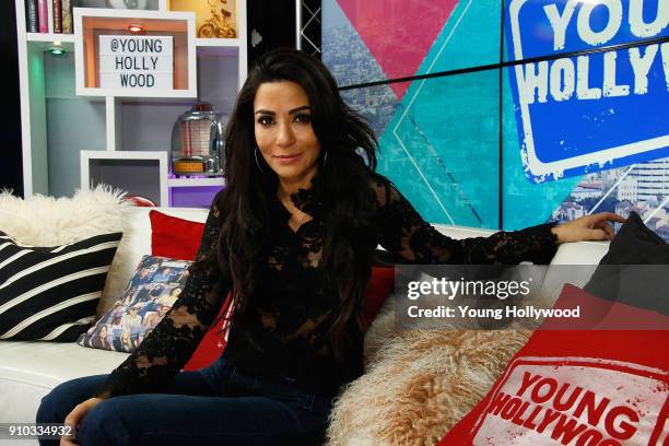 January 25: Marisol Nichols visits the Young Hollywood Studio on January 25, 2017 in Los Angeles, California.