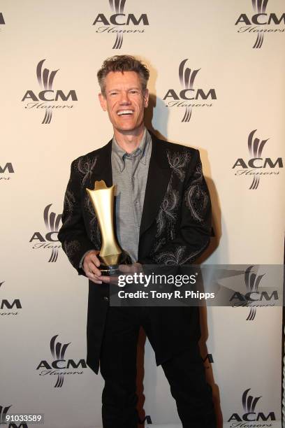 Randy Travis arrive at the 2nd Annual ACM Honors at the Schermerhorn Symphony Center on September 22, 2009 in Nashville Tennessee.