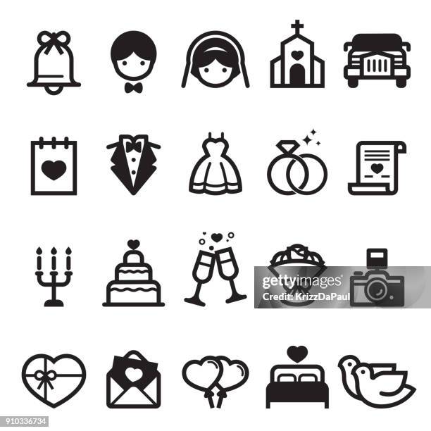 wedding icons 2018 - diamond ring stock illustrations