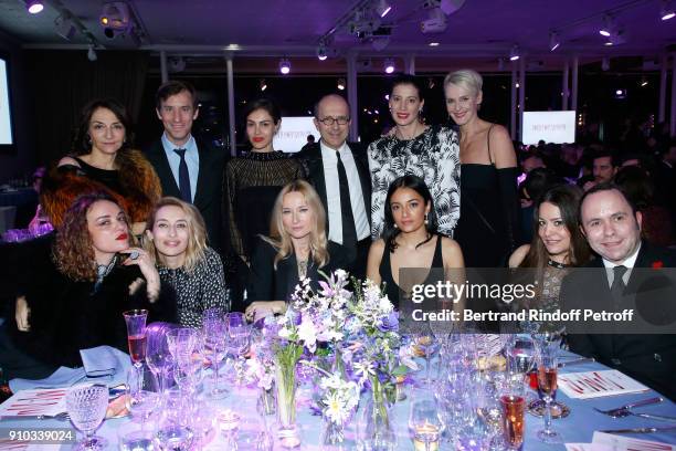 Nathalie Rykiel, Alexandra Golobanoff, Julie de Libran, CEO of Sonia Rykiel Jean-Marc Loubier, Marie-Agnes Gillot, Hedieh Loubier and guests attend...