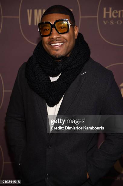 Gatsby Randolph attends the Warner Music Group Pre-Grammy Party in association with V Magazine on January 25, 2018 in New York City.