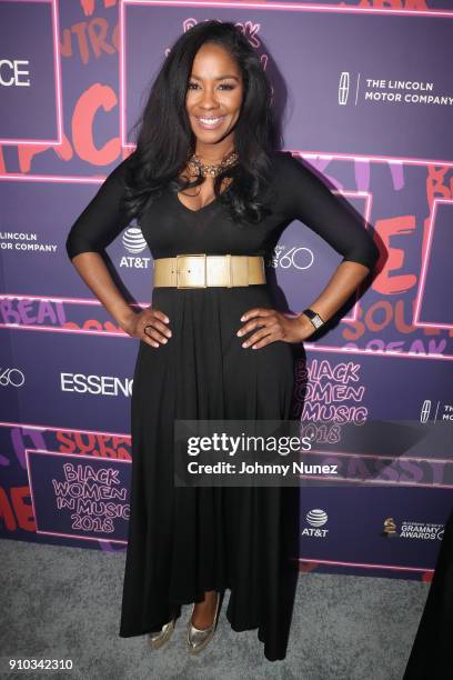 Ericka Pittman attends the Essence 9th annual Black Women in Music at Highline Ballroom on January 25, 2018 in New York City.