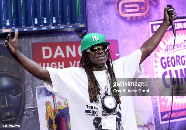 Musician Flavor Flav at NAMM Show 2018 at the Anaheim Convention Center on January 25, 2018 in Anaheim, California.