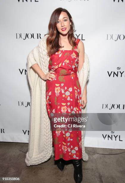 Alejandra Alonso Rojas attends a celebration of Diane Kruger's DuJour Magazine cover at The Vnyl on January 25, 2018 in New York City.