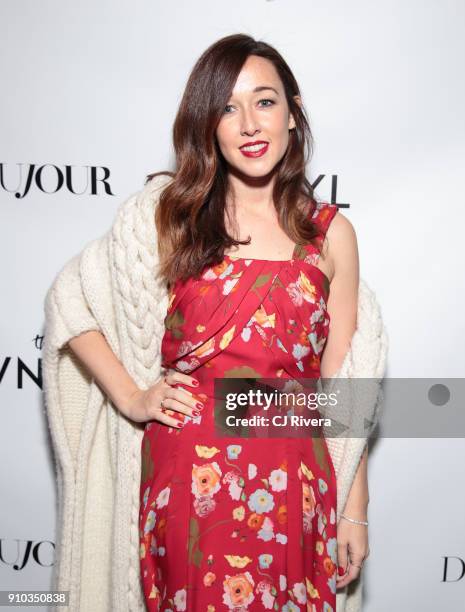 Alejandra Alonso Rojas attends a celebration of Diane Kruger's DuJour Magazine cover at The Vnyl on January 25, 2018 in New York City.