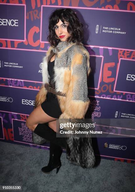 Shari Loeffler attends the Essence 9th annual Black Women in Music at Highline Ballroom on January 25, 2018 in New York City.