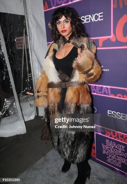 Shari Loeffler attends the Essence 9th annual Black Women in Music at Highline Ballroom on January 25, 2018 in New York City.