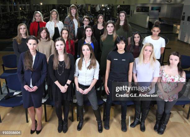 Elizabeth Vargas interviews 19 of the women making their victim impact statements at the Larry Nasser trial from Lansing Community College in Lansing...