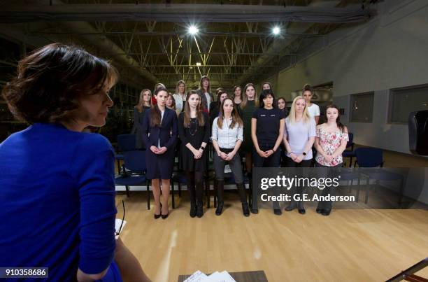 Elizabeth Vargas interviews 19 of the women making their victim impact statements at the Larry Nasser trial from Lansing Community College in Lansing...