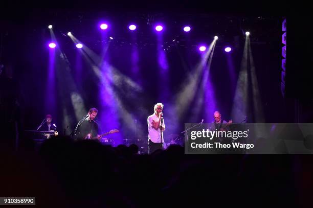 The National performs onstage during Citi Sound Vault Presents The National at Irving Plaza on January 25, 2018 in New York City.