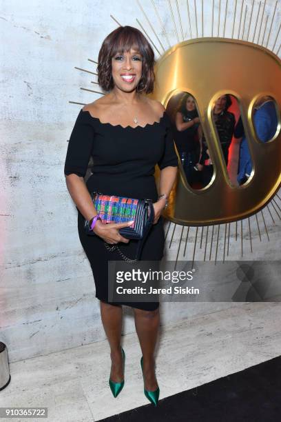 Gayle King attends the Warner Music Group Pre-Grammy Party in association with V Magazine on January 25, 2018 in New York City.