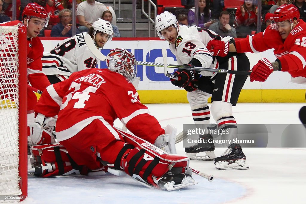 Chicago Black Hawks v Detroit Red Wings
