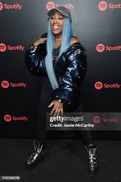 Brittney Taylor attends "Spotify's Best New Artist Party" at Skylight Clarkson on January 25, 2018 in New York City.