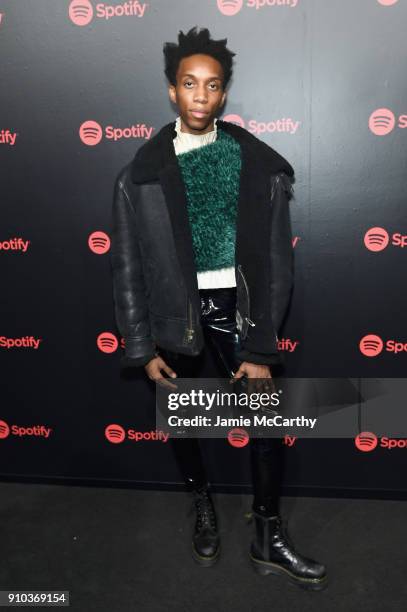 Parker attends "Spotify's Best New Artist Party" at Skylight Clarkson on January 25, 2018 in New York City.