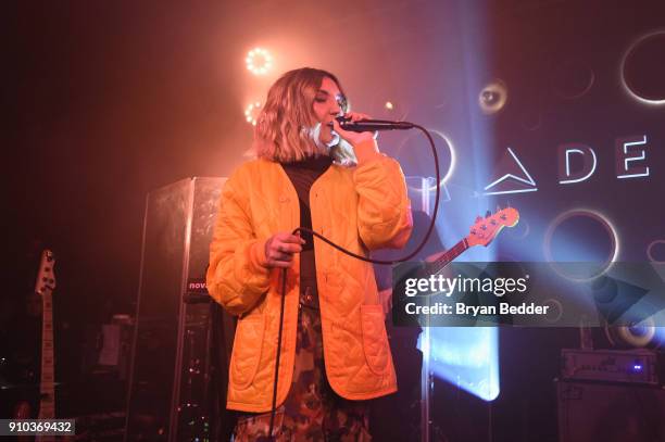 Julia Michaels performs onstage during Delta Air Lines, the Official Airline Partner of the GRAMMY Awards® and Supporter of First-Time Nominees...