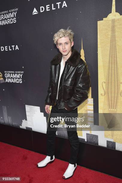 Troye Sivan attends Delta Air Lines, the Official Airline Partner of the GRAMMY Awards® and Supporter of First-Time Nominees hosted a private...