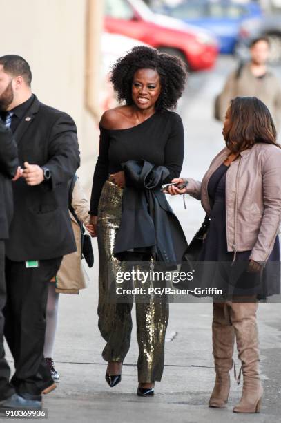 Viola Davis is seen on January 25, 2018 in Los Angeles, California.