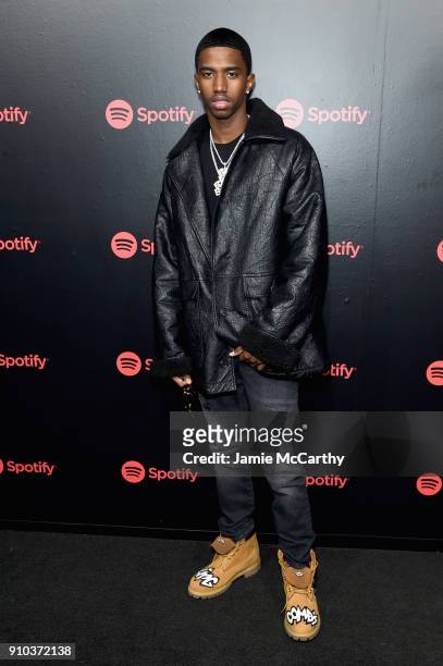 Christian Casey Combs attends "Spotify's Best New Artist Party" at Skylight Clarkson on January 25, 2018 in New York City.