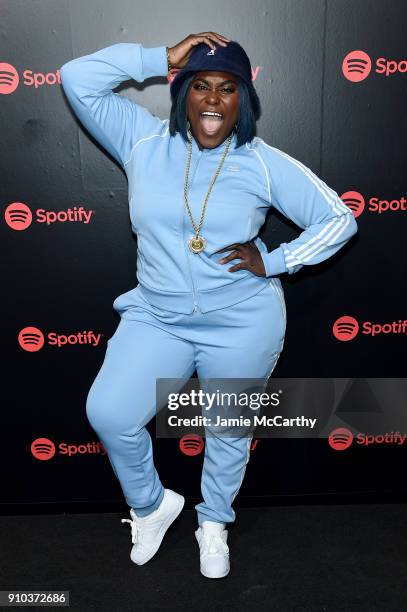 Danielle Brooks attends "Spotify's Best New Artist Party" at Skylight Clarkson on January 25, 2018 in New York City.