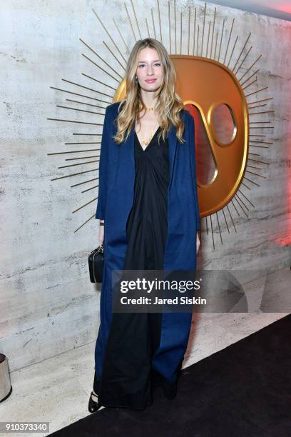 Linda Vojtova attends the Warner Music Group Pre-Grammy Party in association with V Magazine on January 25, 2018 in New York City.