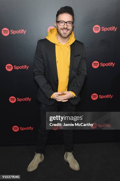 Artist Danny Gokey attends "Spotify's Best New Artist Party" at Skylight Clarkson on January 25, 2018 in New York City.