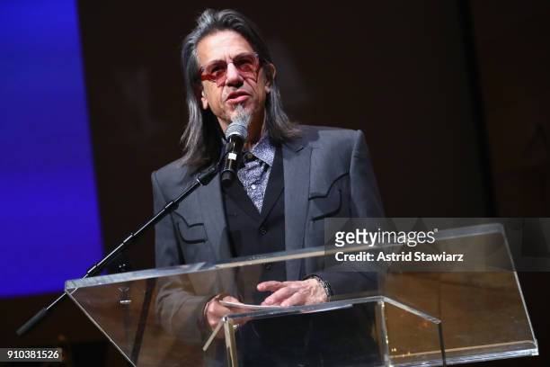 Executive Director, GRAMMY Museum® Scott Goldman speaks on stage at the GRAMMY Museum®'s ninth annual GRAMMY In The Schools® Live! - A Celebration Of...