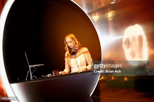 Harley Viera-Newton performs during the Warner Music Group Pre-Grammy Party in association with V Magazine on January 25, 2018 in New York City.