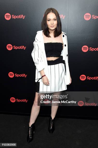 Kelli Berglund attends "Spotify's Best New Artist Party" at Skylight Clarkson on January 25, 2018 in New York City.