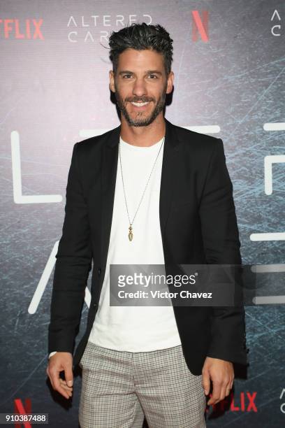 Erick Elias attends the premiere of Netflix's "Altered Carbon" at El Plaza Condesa on January 25, 2018 in Mexico City, Mexico.