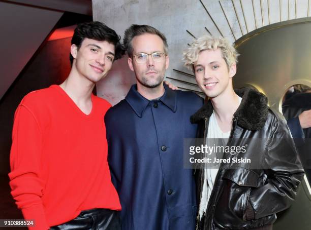 Justin Tranter attends the Warner Music Group Pre-Grammy Party in association with V Magazine on January 25, 2018 in New York City.