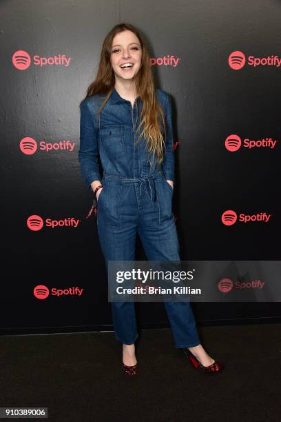 Recording artist Jade Bird attends the 2018 Spotify Best New Artists Party held at Skylight Clarkson Sq on January 25, 2018 in New York City.